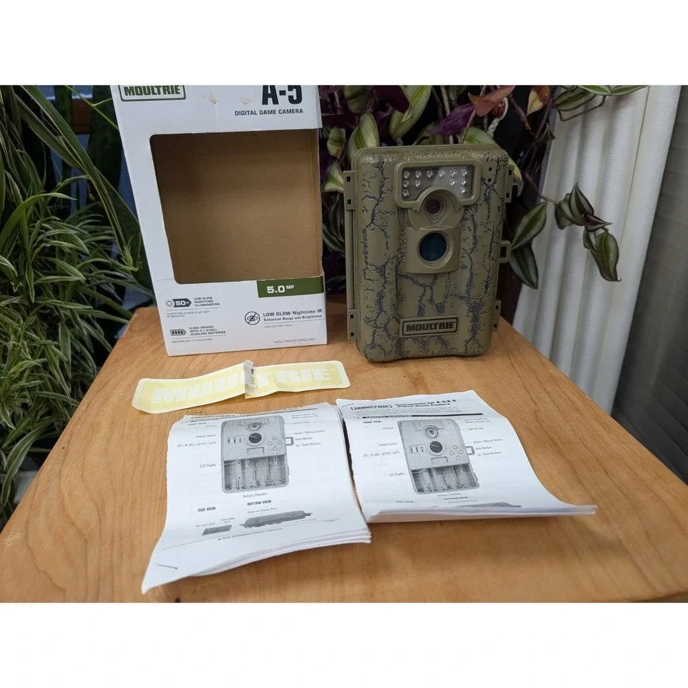 Moultrie A-5 Digital Game Camera 5.0 MP Low Glow Nighttime 50 Ft.
